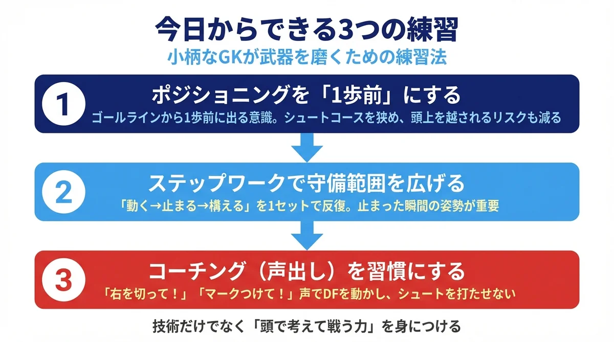 今日からできる3つの練習