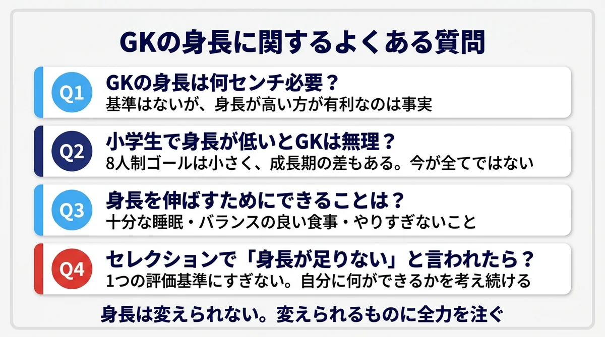 身長に関するよくある質問
