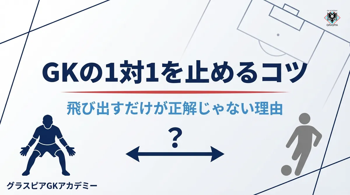 GKの1対1を止めるコツ｜”飛び出す”だけが正解じゃない理由