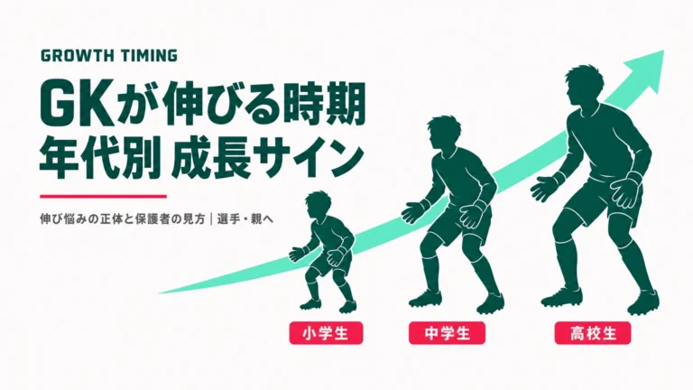 GKが伸びる時期はいつ？年代別の成長サインと伸び悩みの正体
