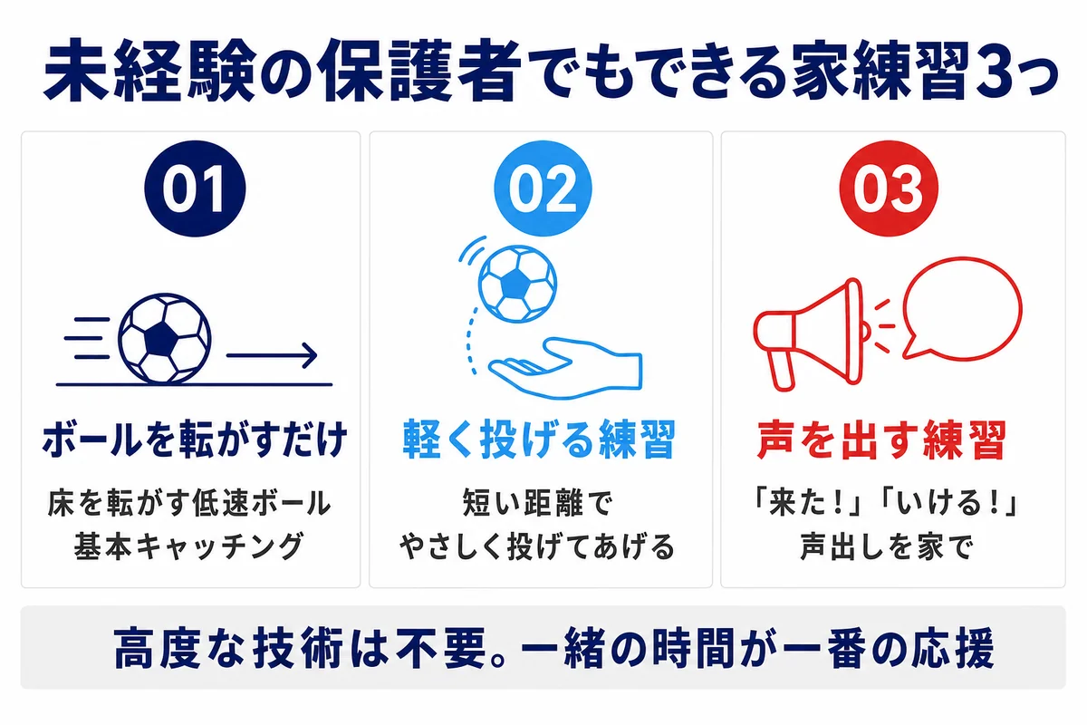 未経験の保護者でもできる家練習3つ 高度な技術は不要 一緒の時間が一番の応援