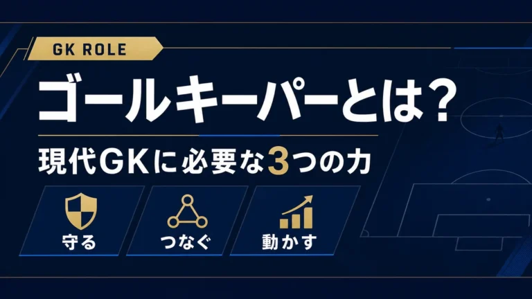 ゴールキーパーの役割とは？現代GKに必要な3つのスキル